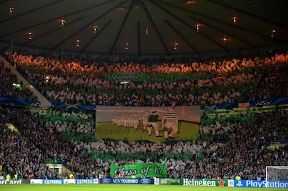 Ambiente de la afición del Celtic.