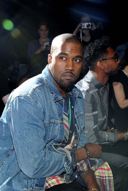 Kanye West fue uno de los que tuvo el placer de presenciar en directo el desfile de Alexander Wang.