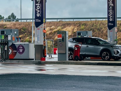 Una estación de servicio en Silleda (Pontevedra), en septiembre de 2023.