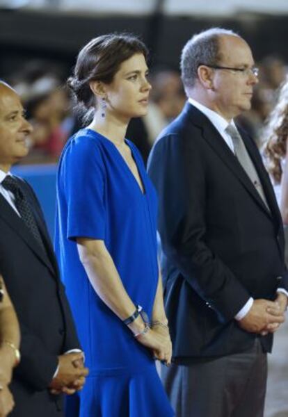 Carlota, con su tío Alberto, el pasado fin de semana.