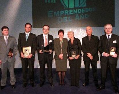 Javier Cirac, Fermín Elizalde, Simón Barceló, Anna Birulés, Rosa Oriol, Salvador Tous y Ramón Condal.