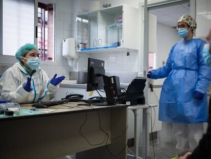 Consulta covid del centro de salud Creu Alta de Sabadell. 