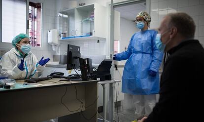 Consulta covid del centro de salud Creu Alta de Sabadell.