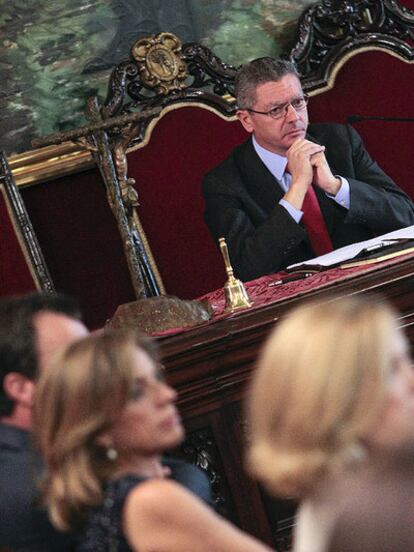 Ruiz-Gallardón, en la constitución del Ayuntamiento.