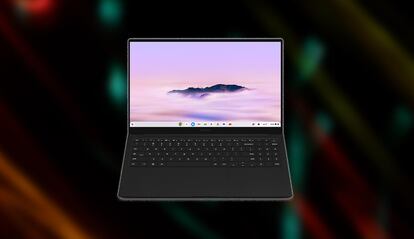 Nuevo Samsung Galaxy Chromebook Plus con fondo