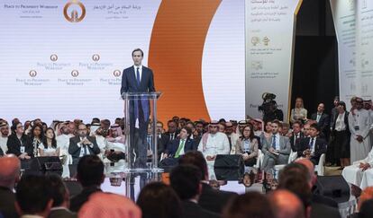 Jared Kushner durante la sesión de apertura del taller 'Peace to Prosperity' en Manama, Bahrein, el pasado 25 de junio.