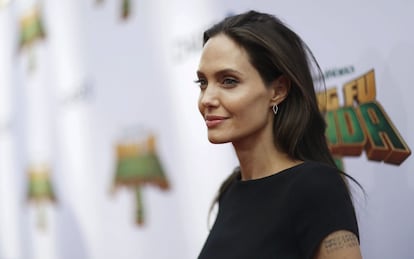 Angelina Jolie, en un estreno en Hollywood a principios del mes de enero.