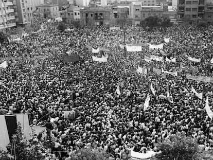 La Diada del 1976 a Sant Boi de Llobregat.