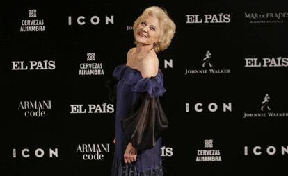 Marisa Paredes, este miércoles en la gala de los V Premios ICON, en Madrid.