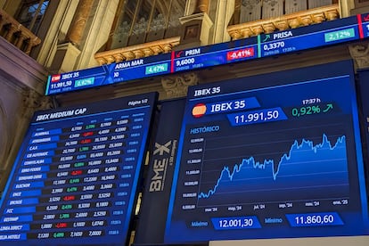 El índice de referencia del mercado nacional, el IBEX 35, el pasado 23 de enero.