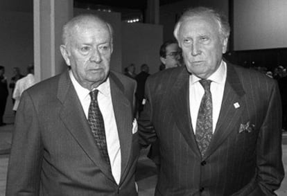 José Ortega Spottorno con Francisco Pérez González