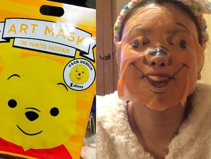 La mascarilla de 'Winnie The Pooh' que genera pesadillas a los adultos