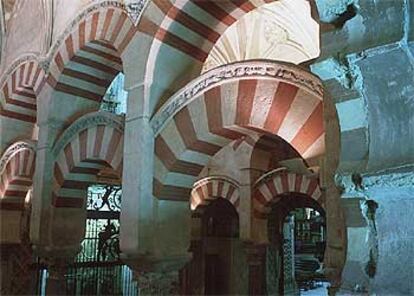 Interior de la mezquita de Crdoba.