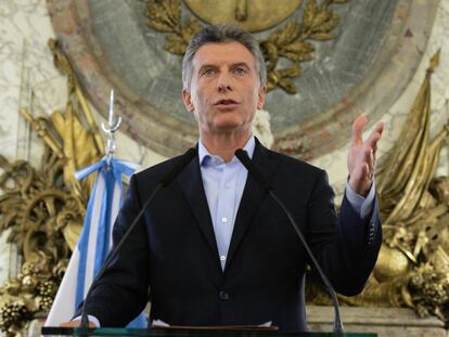 El presidente argentino, Mauricio Macri.