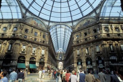 La Galleria Vittorio Emanuele, en el centro de Milán.
