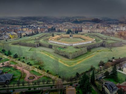 Vista área de la Ciudadela de la localidad oscense.