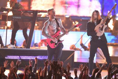 Adam Levine, en un actuación de Maroon 5 en Atlanta.