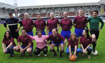 Cargos institucionales de todos los partidos apoyaron al Pontevedra en la fase de ascenso a Segunda, el año pasado.