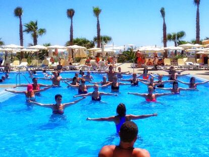 Piscina del ClubHotel Riu Gran Canaria, en Costa Meloneras.