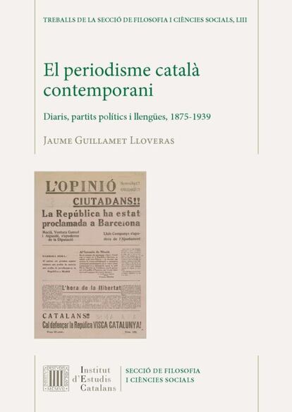 El Periodisme catalanidad contemporani, de  Jaume Guillamet