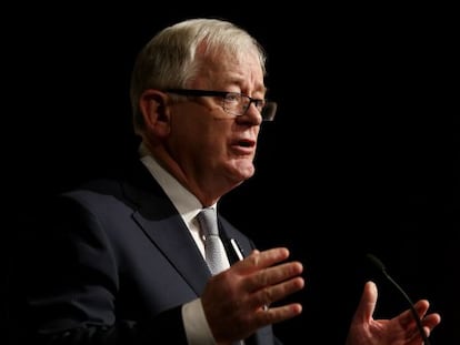 El ministro de Comercio e Inversi&oacute;n de Australia, Andrew Robb, durante la inauguraci&oacute;n de la cumbre del G-20 celebrada en Sidney