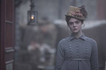 La intérprete Elle Fanning en un fotograma de 'Mary Shelley'.