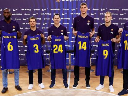 Las seis nuevas incorporaciones del Barça de baloncesto.