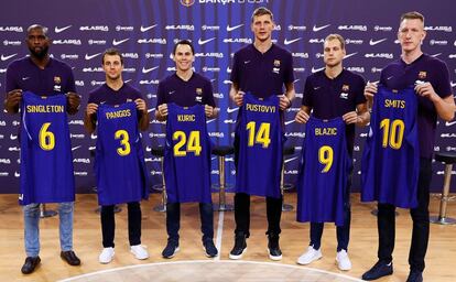 Las seis nuevas incorporaciones del Barça de baloncesto.