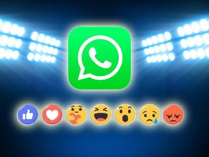 WhatsApp con reacciones