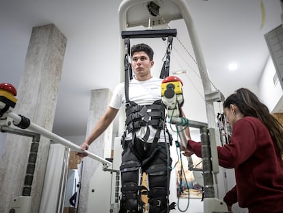 Carlos Tatay, en el centro de recuperación Fundación FIVAN, en Valencia.