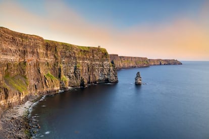 Los acantilados de Moher, en la costa suroccidental de Irlanda. 