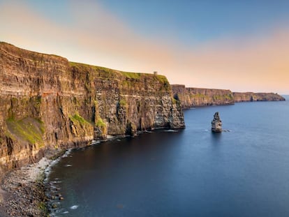 Los acantilados de Moher, en la costa suroccidental de Irlanda. 