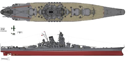 Dibujo del 'Yamato'