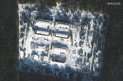 Imagen tomada por satélite de las posiciones rusas en Klintsy.