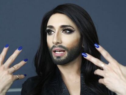 Conchita Wurst, la cantante que representa a Austria en Eurovisi&oacute;n.