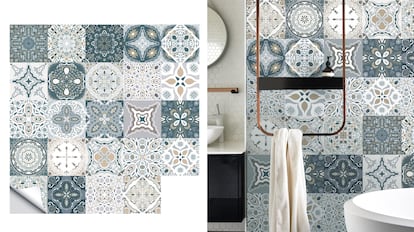 Esta otra opción para decorar la cocina pasa por adquirir baldosas decorativas de estilo Marrakech.