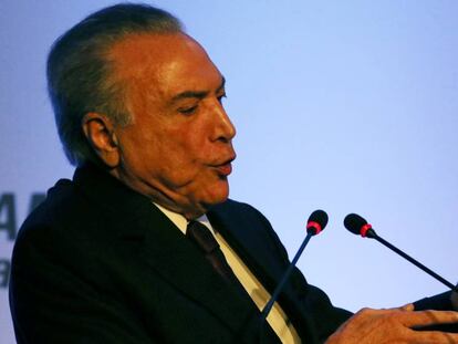 Michel Temer discursa na C&acirc;mara Americana de Com&eacute;rcio Brasil - Estados Unidos.