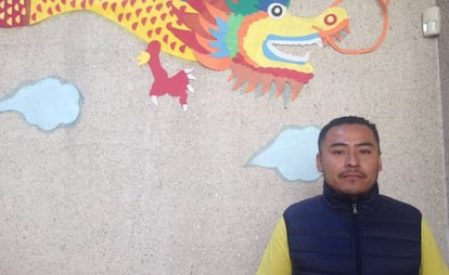 Eric Raymundo, en el centro Huaxia de Ciudad de M&eacute;xico.