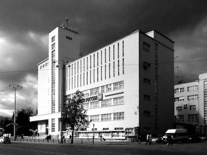 Uno de los edificios constructivistas de la ciudad de los Chequista, en Ekaterimburgo.
