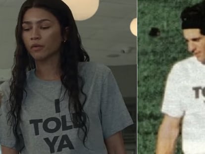 Zendaya wears the same kind of shirt worn by John F. Kennedy Jr., in a clip from the film 'Challengers.'