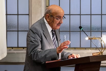 Joaquim Mallafrè, parla després del lliurament dels Guardons de la Ciutat de Reus l'any 2022.