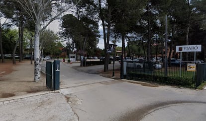 Entrada de la escuela Viaró, en Sant Cugat del Vallès.