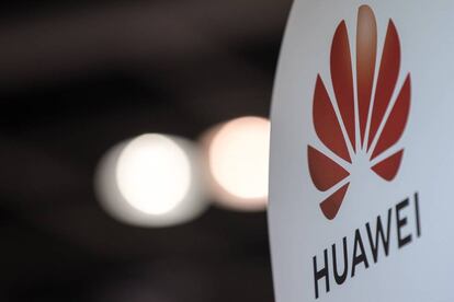 Detalle del logo de Huawei. EFE/Archivo