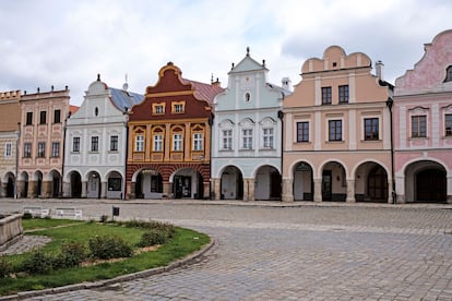 Una de las plazas más características de la ciudad checa de Jihlava.