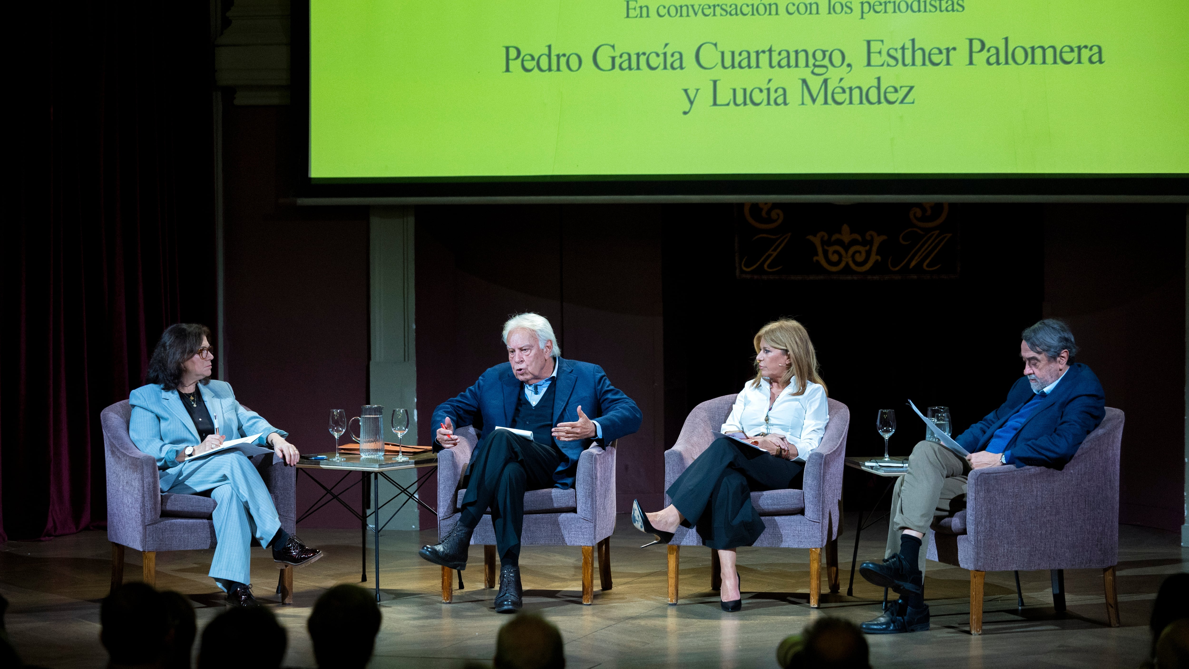 El expresidente del Gobierno Felipe González, durante los Desayunos del Ateneo.