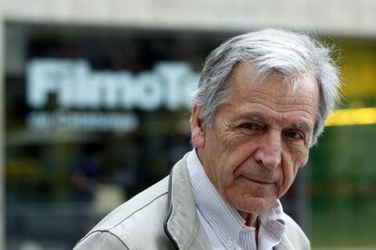 El cineasta Costa-Gavras, ayer en Barcelona