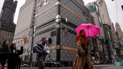 Tienda de Louis Vuitton en la Quinta Avenida de Nueva York.