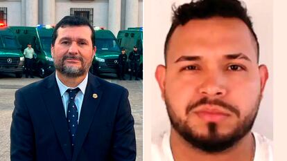 El fiscal Héctor Barros y Mickael Villegas.