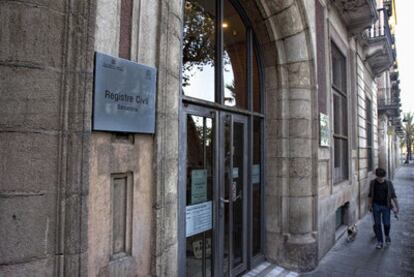 Sede del Registro Civil de Barcelona.
