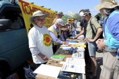 Protesta contra la energía nuclear en Francia. EFE/Archivo